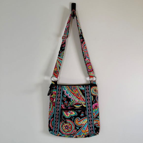 Vera Bradley Handbags - Vera Bradley Parisian Paisley Print Hipster Crossbody Bag Purse‎ Multicolor